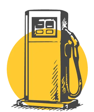 Illustration Autogas: Zapfsäule
