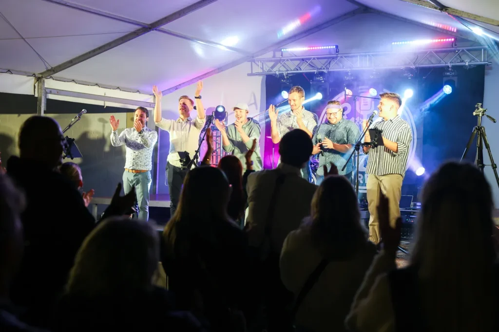 Sommerkonzert in Wittichenau im Festzelt – unterstützt von der EVSE