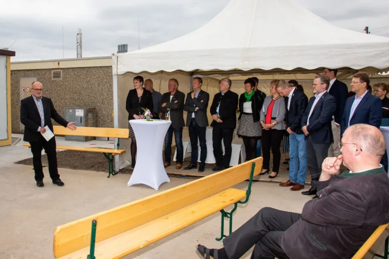 Einweihung der neuen Erdgas-Übernahmestation im Gewerbegebiet Bernbruch 2019